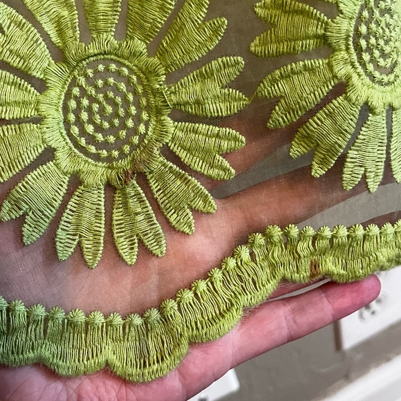 Patterned Green Mod Mini Dress - Picture 2 of 4